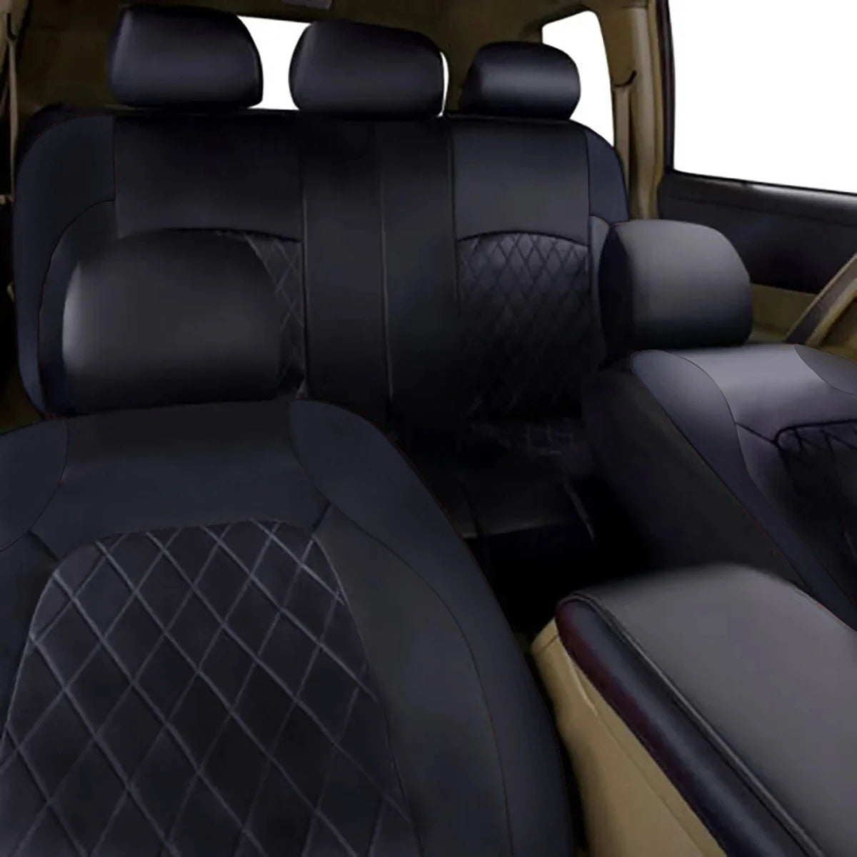 DuraSeat Premium Quilted Car Seat Covers – Waterproof & Universal Fit
